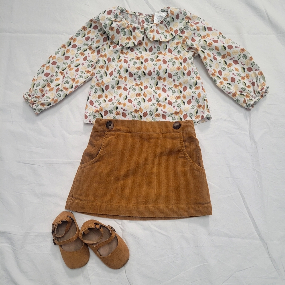 Girl's Fall/Thanksgiving Outfit, Size 2T